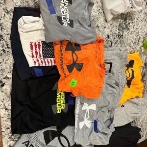 Under Armour Kids' Orange and Gray Tee Set